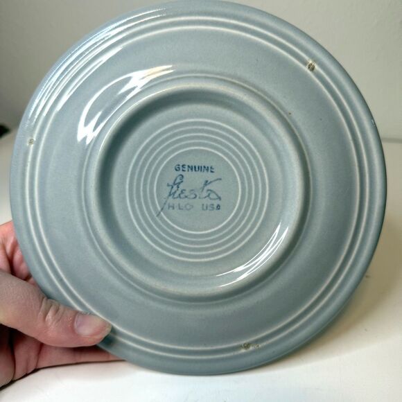 Vintage Fiesta Gray 7” Salad Plate - Picture 3 of 4